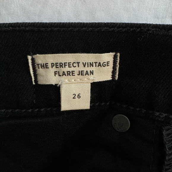 NWT Madewell The Perfect Vintage Flare Jean in Black / Sherborn Wash Size 26 - Picture 8 of 13